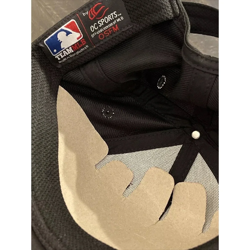 Chicago White Sox MLB Adjustable Black Hat Adult OSFM OC Sports Team Cap‎